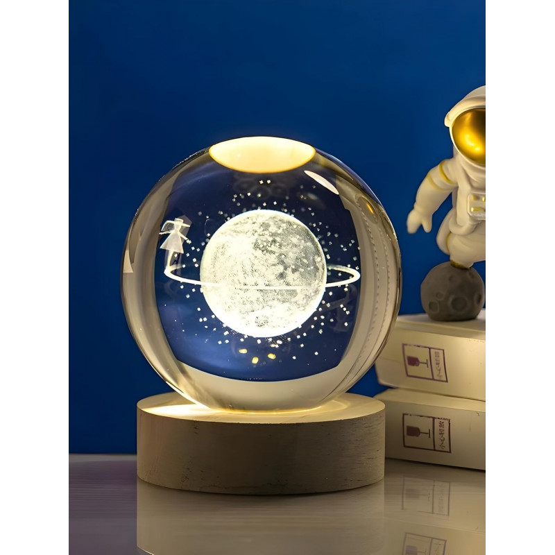 Desidiya Universe Crystal Ball Night Light,2.4 Inch Glass Ball Night LED Lamp with Woodern Base,Decorations Gifts for Men,Women,Kids,Boys,Girls,Teens Desidiya Universe Crystal Ball Night Light,2.4 Inch Glass Ball Night LED Lamp with Woodern Base,Decorations Gifts for Men,Women,Kids,Boys,Girls,Teens