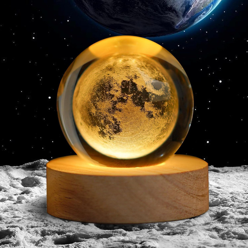 Desidiya Universe Crystal Ball Night Light,2.4 Inch Glass Ball Night LED Lamp with Woodern Base,Decorations Gifts for Men,Women,Kids,Boys,Girls,Teens Desidiya Universe Crystal Ball Night Light,2.4 Inch Glass Ball Night LED Lamp with Woodern Base,Decorations Gifts for Men,Women,Kids,Boys,Girls,Teens