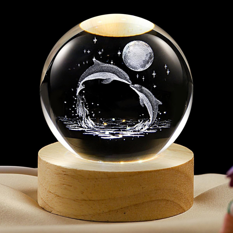 Desidiya Universe Crystal Ball Night Light,2.4 Inch Glass Ball Night LED Lamp with Woodern Base,Decorations Gifts for Men,Women,Kids,Boys,Girls,Teens Desidiya Universe Crystal Ball Night Light,2.4 Inch Glass Ball Night LED Lamp with Woodern Base,Decorations Gifts for Men,Women,Kids,Boys,Girls,Teens