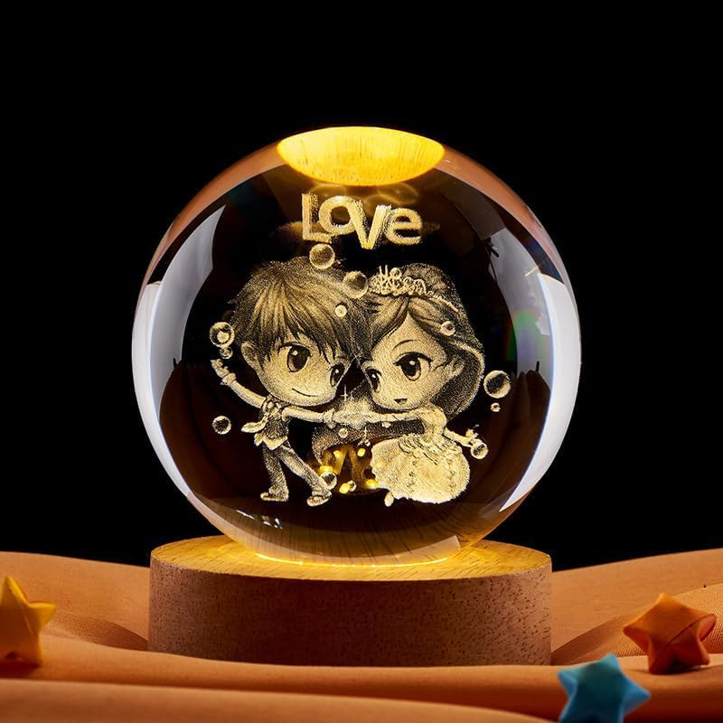 Desidiya Universe Crystal Ball Night Light,2.4 Inch Glass Ball Night LED Lamp with Woodern Base,Decorations Gifts for Men,Women,Kids,Boys,Girls,Teens Desidiya Universe Crystal Ball Night Light,2.4 Inch Glass Ball Night LED Lamp with Woodern Base,Decorations Gifts for Men,Women,Kids,Boys,Girls,Teens