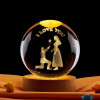 Desidiya Universe Crystal Ball Night Light,2.4 Inch Glass Ball Night LED Lamp with Woodern Base,Decorations Gifts for Men,Women,Kids,Boys,Girls,Teens