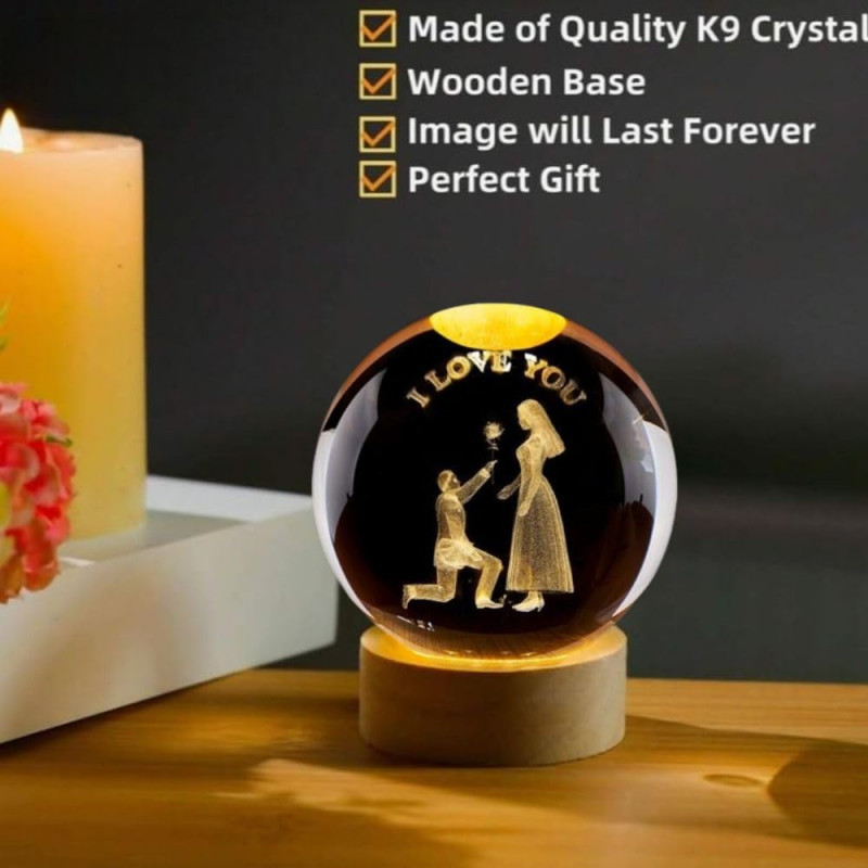 Desidiya Universe Crystal Ball Night Light,2.4 Inch Glass Ball Night LED Lamp with Woodern Base,Decorations Gifts for Men,Women,Kids,Boys,Girls,Teens Desidiya Universe Crystal Ball Night Light,2.4 Inch Glass Ball Night LED Lamp with Woodern Base,Decorations Gifts for Men,Women,Kids,Boys,Girls,Teens
