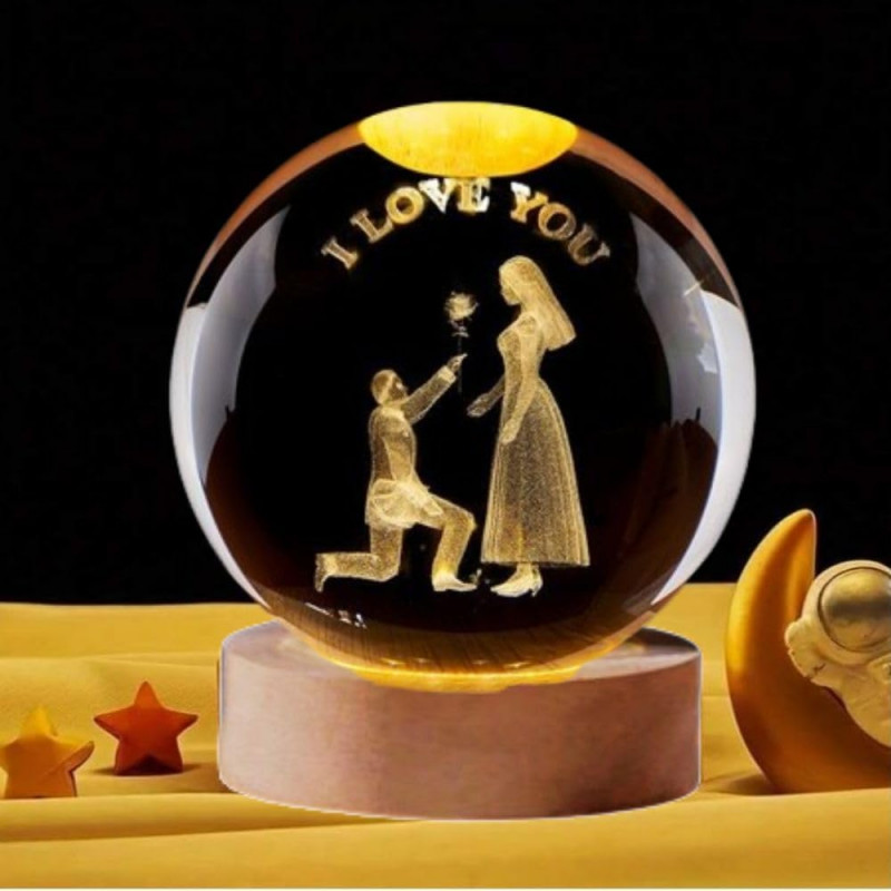 Desidiya Universe Crystal Ball Night Light,2.4 Inch Glass Ball Night LED Lamp with Woodern Base,Decorations Gifts for Men,Women,Kids,Boys,Girls,Teens Desidiya Universe Crystal Ball Night Light,2.4 Inch Glass Ball Night LED Lamp with Woodern Base,Decorations Gifts for Men,Women,Kids,Boys,Girls,Teens