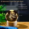 Desidiya Universe Crystal Ball Night Light,2.4 Inch Glass Ball Night LED Lamp with Woodern Base,Decorations Gifts for Men,Women,Kids,Boys,Girls,Teens