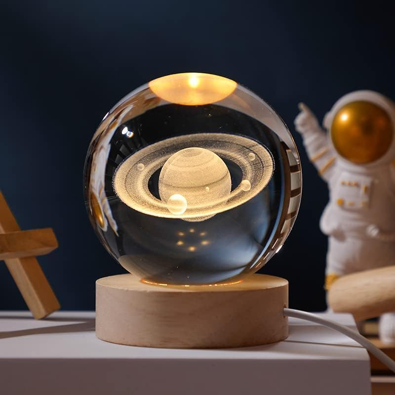 Desidiya Universe Crystal Ball Night Light,2.4 Inch Glass Ball Night LED Lamp with Woodern Base,Decorations Gifts for Men,Women,Kids,Boys,Girls,Teens Desidiya Universe Crystal Ball Night Light,2.4 Inch Glass Ball Night LED Lamp with Woodern Base,Decorations Gifts for Men,Women,Kids,Boys,Girls,Teens