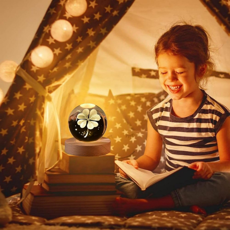 Desidiya Universe Crystal Ball Night Light,2.4 Inch Glass Ball Night LED Lamp with Woodern Base,Decorations Gifts for Men,Women,Kids,Boys,Girls,Teens Desidiya Universe Crystal Ball Night Light,2.4 Inch Glass Ball Night LED Lamp with Woodern Base,Decorations Gifts for Men,Women,Kids,Boys,Girls,Teens