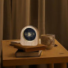 CPENSUS 3D Galaxy Crystal Ball Night Lamp,Solar System, USB Table Colorful LED Wooden Crystal Ball for Home Decoration Birthday Gift for Teens Boys and Girls (Dolphin with Moon)
