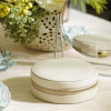 Round Faux Leather Jewellery Box for Rings, Earrings, Necklace