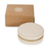 Round Faux Leather Jewellery Box for Rings, Earrings, Necklace