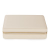 Round Faux Leather Jewellery Box for Rings, Earrings, Necklace