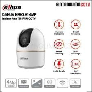 Dahua 4MP 1080P WiFi PTZ CCTV Camera | 360° Home Coverage Cam with Mice, AI Human Detection, Privacy Mode, Wireless, Smart Tracking, Two-Way Talk, Night Vision