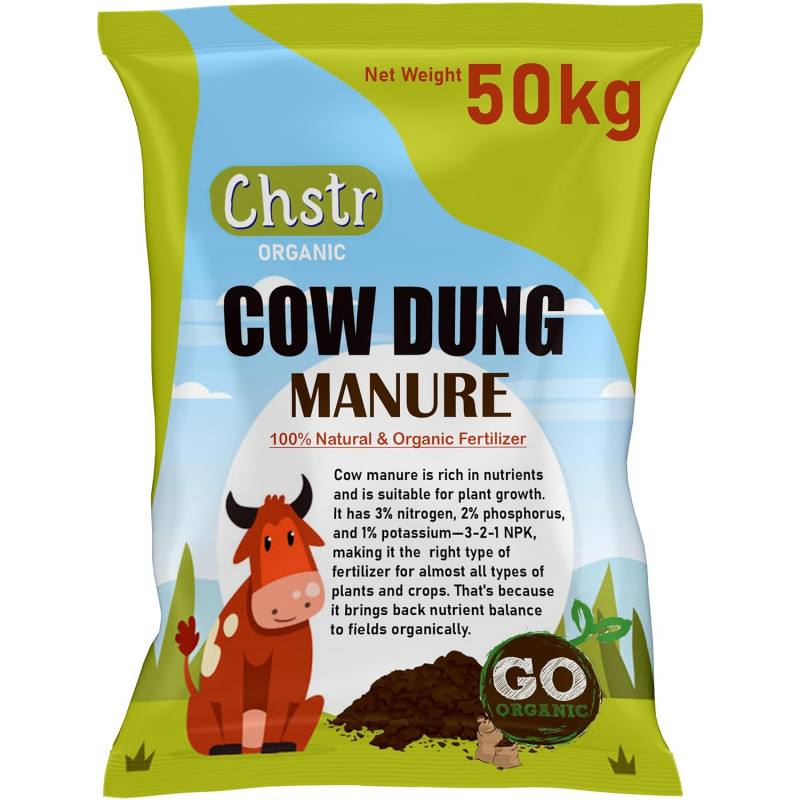 Cow Dung Manure Compost for Plants 50kg | Organic Composed Fertilizer