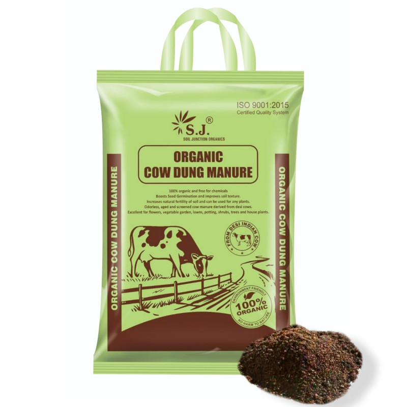 Cow Dung Plants Manure - 5 Kg | Odourless Fertilizer 100% Organic