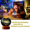 GITGRNTH 3D Galaxy Crystal Ball Lamp With Light Changing Wooden Base - 2.36 Inch Solar System Night Light, 3D Crystal Ball, Galaxy Ball, Galaxy Ball Lamp (16 Color),Led