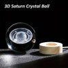GITGRNTH 3D Galaxy Crystal Ball Lamp With Light Changing Wooden Base - 2.36 Inch Solar System Night Light, 3D Crystal Ball, Galaxy Ball, Galaxy Ball Lamp (16 Color),Led