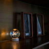 GITGRNTH 3D Galaxy Crystal Ball Lamp With Light Changing Wooden Base - 2.36 Inch Solar System Night Light, 3D Crystal Ball, Galaxy Ball, Galaxy Ball Lamp (16 Color),Led