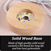 GITGRNTH 3D Galaxy Crystal Ball Lamp With Light Changing Wooden Base - 2.36 Inch Solar System Night Light, 3D Crystal Ball, Galaxy Ball, Galaxy Ball Lamp (16 Color),Led