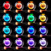 GITGRNTH 3D Galaxy Crystal Ball Lamp With Light Changing Wooden Base - 2.36 Inch Solar System Night Light, 3D Crystal Ball, Galaxy Ball, Galaxy Ball Lamp (16 Color),Led