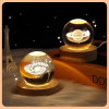 GITGRNTH 3D Galaxy Crystal Ball Lamp With Light Changing Wooden Base - 2.36 Inch Solar System Night Light, 3D Crystal Ball, Galaxy Ball, Galaxy Ball Lamp (16 Color),Led