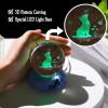 GITGRNTH 3D Galaxy Crystal Ball Lamp With Light Changing Wooden Base - 2.36 Inch Solar System Night Light, 3D Crystal Ball, Galaxy Ball, Galaxy Ball Lamp (16 Color),Led