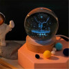 GITGRNTH 3D Galaxy Crystal Ball Lamp With Light Changing Wooden Base - 2.36 Inch Solar System Night Light, 3D Crystal Ball, Galaxy Ball, Galaxy Ball Lamp (16 Color),Led