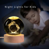 GITGRNTH 3D Galaxy Crystal Ball Lamp With Light Changing Wooden Base - 2.36 Inch Solar System Night Light, 3D Crystal Ball, Galaxy Ball, Galaxy Ball Lamp (16 Color),Led