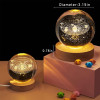 ALLWIN HOUSEWARE 3D Planet Crystal Ball Night Lamp, Solar System Night Light, USB Table Colorful LED Wooden Crystal for Teens Boys and Girls