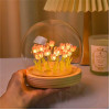 ALLWIN HOUSEWARE 3D Planet Crystal Ball Night Lamp, Solar System Night Light, USB Table Colorful LED Wooden Crystal for Teens Boys and Girls