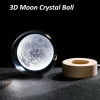 ALLWIN HOUSEWARE 3D Planet Crystal Ball Night Lamp, Solar System Night Light, USB Table Colorful LED Wooden Crystal for Teens Boys and Girls