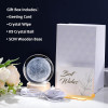 ALLWIN HOUSEWARE 3D Planet Crystal Ball Night Lamp, Solar System Night Light, USB Table Colorful LED Wooden Crystal for Teens Boys and Girls