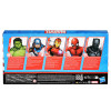 Marvel Hulk, Captain America, Iron Man, Spiderman & Black Panther Action Figure Set - 6 Inch