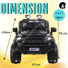 Jeep for Kids | 12V Battery Ride On Car (Dark Black)