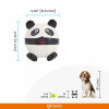 Latex Panda Ball Soft Dog Toy | Squeaker Inside - Black&White