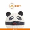 Latex Panda Ball Soft Dog Toy | Squeaker Inside - Black&White