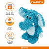 Tough Elephant Plush Dog Toy | Squeaker Inside, Machine Washable