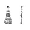 Silver Oxidised Traditional Afghani Choker Necklace Jewellery Set with Earrings