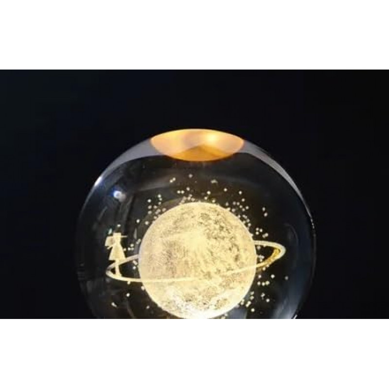 Desidiya Lord Ganesh Ji Crystal Ball Night Light 2.4 Inch Glass Ball Night LED Lamp with Woodern Base Perfect for Gift Desidiya Lord Ganesh Ji Crystal Ball Night Light 2.4 Inch Glass Ball Night LED Lamp with Woodern Base Perfect for Gift