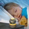 Desidiya Lord Ganesh Ji Crystal Ball Night Light 2.4 Inch Glass Ball Night LED Lamp with Woodern Base Perfect for Gift