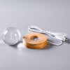 Desidiya Lord Ganesh Ji Crystal Ball Night Light 2.4 Inch Glass Ball Night LED Lamp with Woodern Base Perfect for Gift