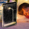Desidiya Lord Ganesh Ji Crystal Ball Night Light 2.4 Inch Glass Ball Night LED Lamp with Woodern Base Perfect for Gift