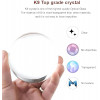 Desidiya Lord Ganesh Ji Crystal Ball Night Light 2.4 Inch Glass Ball Night LED Lamp with Woodern Base Perfect for Gift