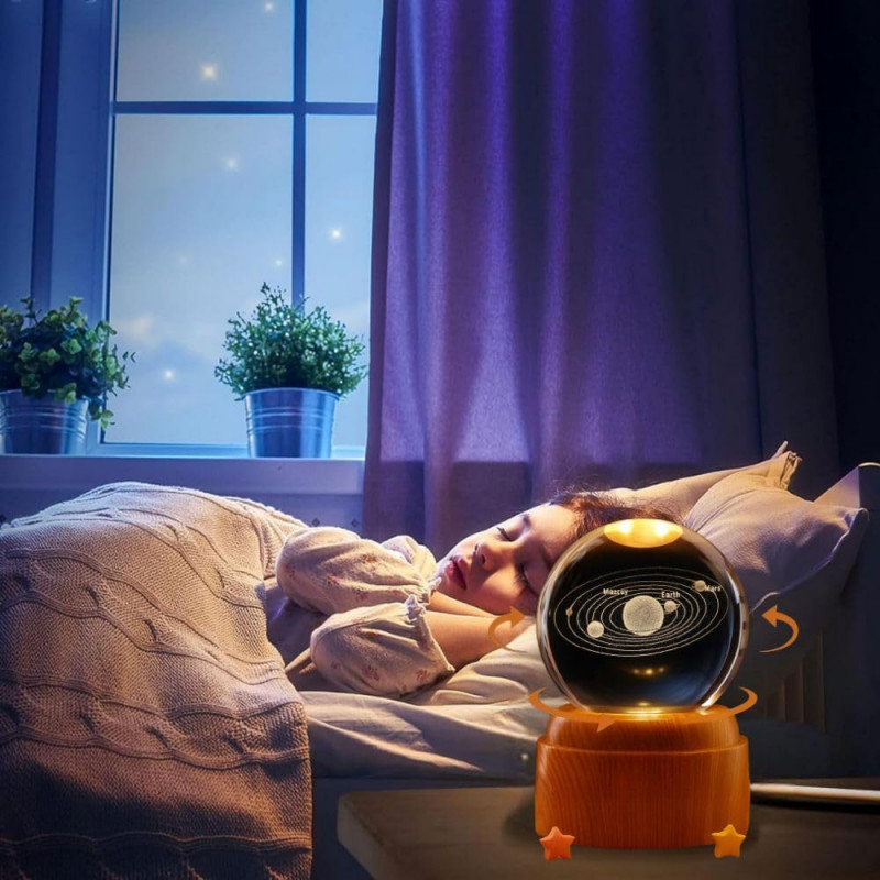 Desidiya Lord Ganesh Ji Crystal Ball Night Light 2.4 Inch Glass Ball Night LED Lamp with Woodern Base Perfect for Gift Desidiya Lord Ganesh Ji Crystal Ball Night Light 2.4 Inch Glass Ball Night LED Lamp with Woodern Base Perfect for Gift