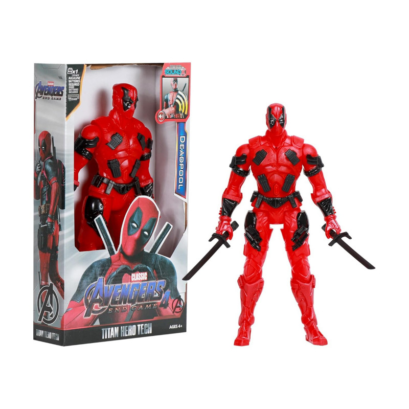Hollywood Deadpool Action Figure Toys | Set of Superhero Characters with Light & Sound