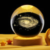 Umi 3D Universe Crystal Ball Night Lamp,Galaxy Crystal Ball Night Light, USB Table LED Wooden Crystal Ball for Boys and Girls, Home Office Decoration, Birthday Gift Adults (Galaxy)