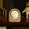 Umi 3D Universe Crystal Ball Night Lamp,Galaxy Crystal Ball Night Light, USB Table LED Wooden Crystal Ball for Boys and Girls, Home Office Decoration, Birthday Gift Adults (Galaxy)