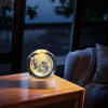 Umi 3D Universe Crystal Ball Night Lamp,Galaxy Crystal Ball Night Light, USB Table LED Wooden Crystal Ball for Boys and Girls, Home Office Decoration, Birthday Gift Adults (Galaxy)