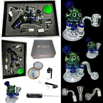 Newzenx Micky Mouse Glass Bong 5" | All-in-One Bong For Oil/Honey/Meth/Weed