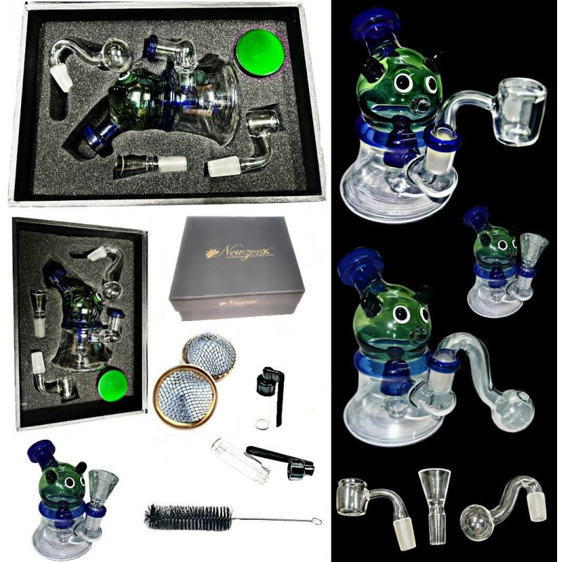 Newzenx Micky Mouse Glass Bong 5 Inch for Oil/Honey/Meth/Weed