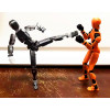 3D Printed Action Figure | Multi-Jointed Movable, Articulated Robot Dummy Toy (Orange)