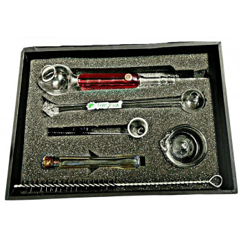 Newzenx Oil Meth Crystal Pipe & Weed Pipe 6" | Gift Box & Accessories
